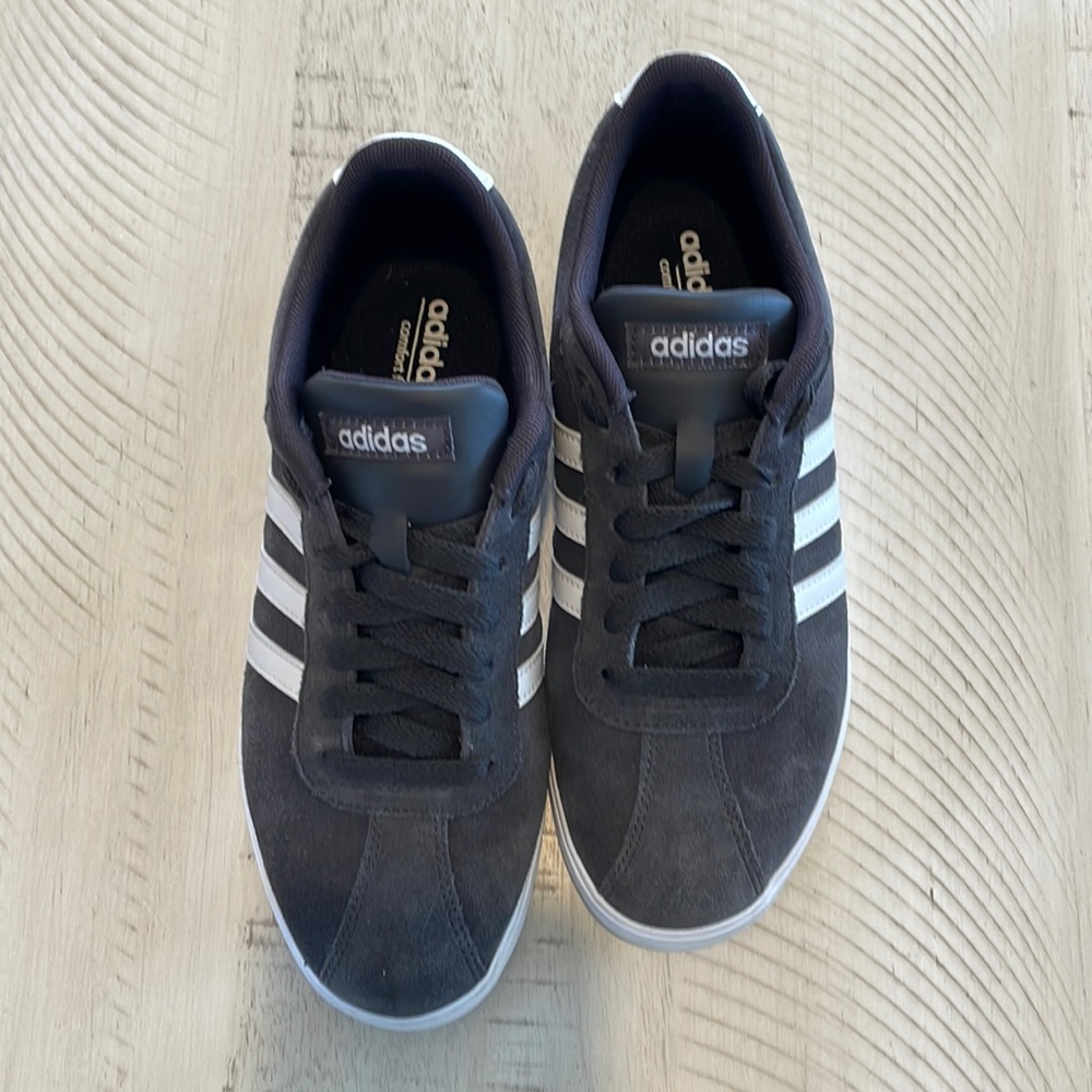 Adidas Neo Courtset Gray Suede Sneakers